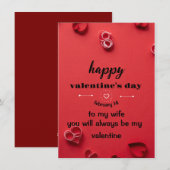 Valentinstag-Karte Feiertagskarte (Vorne/Hinten)