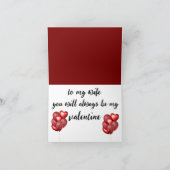 Valentinstag-Karte Feiertagskarte (Innenseite)