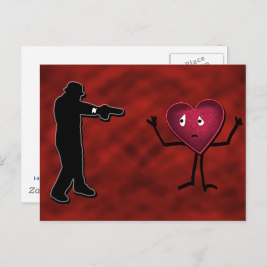 Valentinstag-Karte Feiertagspostkarte (Vorne/Hinten)