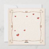 Valentinstag-Karte für Baby Cupids Feiertagskarte (Rückseite)