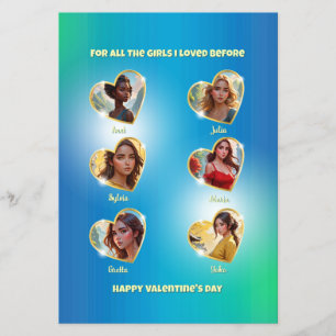Valentinstag-Karte für Bachelorette Flyer
