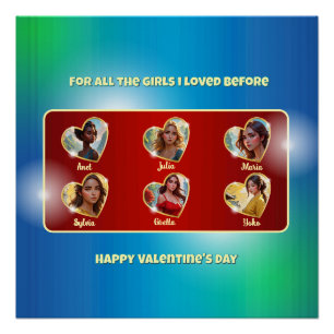 Valentinstag-Karte für Bachelorette Poster