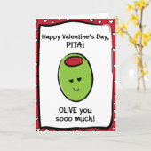 Valentinstag-Karte für das Pita Karte (Gelbe Blume)