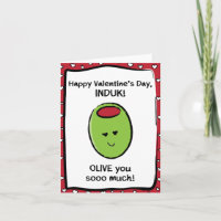 Valentinstag-Karte für den Induk