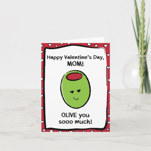 Valentinstag-Karte für die Mama Karte (Vorderseite)