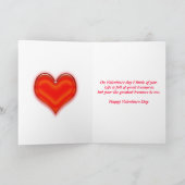 Valentinstag-Karte für Enkel Feiertagskarte (Innenseite)