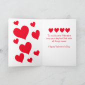 Valentinstag-Karte für Enkelin Feiertagskarte (Innenseite)