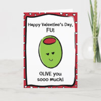 Valentinstag-Karte für Fu
