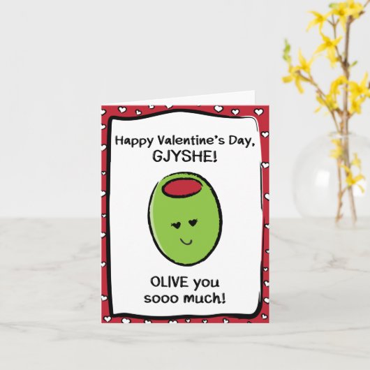 Valentinstag-Karte für Gjyshe Karte (Gelbe Blume)