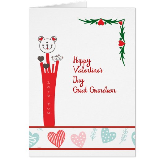 Valentinstag-Karte für Großen Enkel (Vorne)