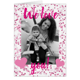 Valentinstag-Karte für HerzConfetti des Vater-|