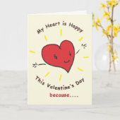 Valentinstag-Karte für Ihre besondere Karte (Gelbe Blume)