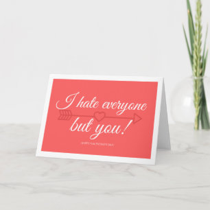 Valentinstag-Karte für Introvertierte Feiertagskarte