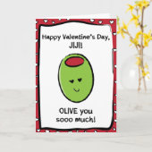 Valentinstag-Karte für Jiji Karte (Gelbe Blume)