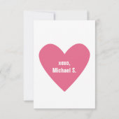 Valentinstag-Karte für Kinder Einladung (Rückseite)