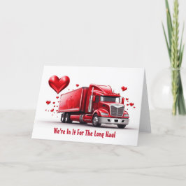 Valentinstag-Karte für Lkw Dankeskarte