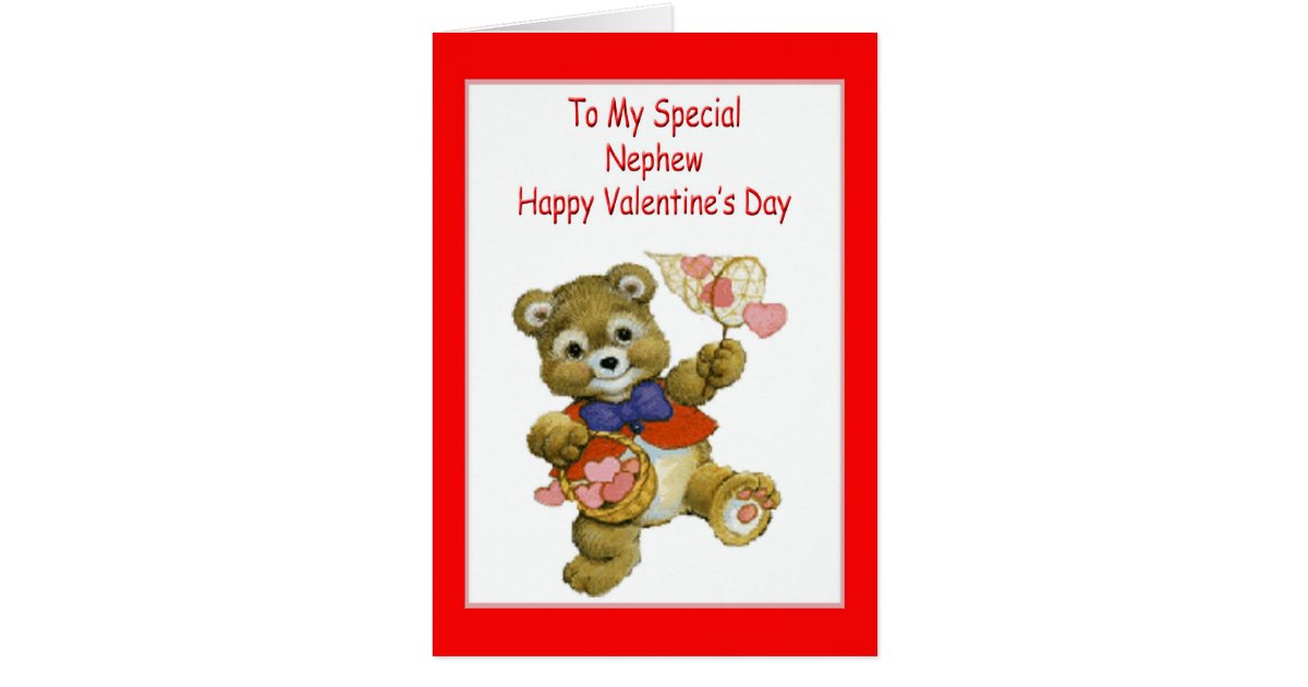 Valentinstag-Karte für Neffeen Karte | Zazzle