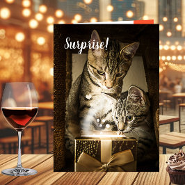 Valentinstag-Karte für niedliche Katzen Karte