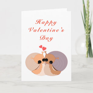 Valentinstag-Karte für niedliche Paare Karte