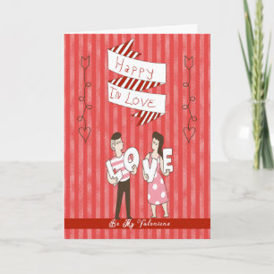 Valentinstag-Karte für Paare mittleren Alters Karte