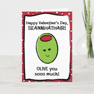 Valentinstag-Karte für Seanmháthair Karte