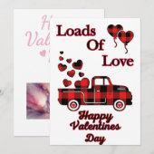 Valentinstag-Karte, heartfelt Valentinstag Feiertagskarte (Vorne/Hinten)