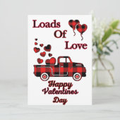 Valentinstag-Karte, heartfelt Valentinstag Feiertagskarte (Stehend Vorderseite)