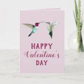 Valentinstag-Karte Hummingvogel Karte (Vorderseite)