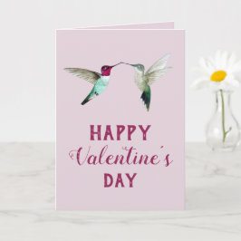 Valentinstag-Karte Hummingvogel Karte