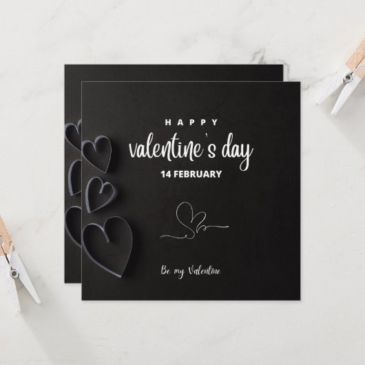 Valentinstag-Karte Karte (Vorderseite/Rückseite Beispiel)