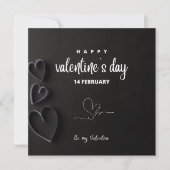 Valentinstag-Karte Karte (Vorderseite)