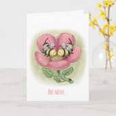 Valentinstag-Karte Küssen Karte (Gelbe Blume)