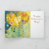 Valentinstag-Karte küsst hübschen Eindruck Karte (Innenseite)