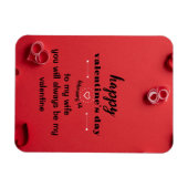 Valentinstag-Karte Magnet (Horizontal)