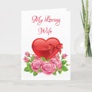 Valentinstag-Karte - Meine liebende Ehefrau Feiertagskarte