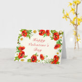 Valentinstag-Karte mit benutzerdefinierten Blume Karte (Gelbe Blume)