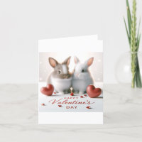 Valentinstag-Karte mit Brötchen