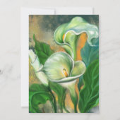 Valentinstag-Karte mit Calla Lily-Blume (Rückseite)
