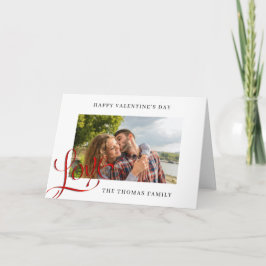 Valentinstag-Karte mit Liebe-Kalligrafie Einladung