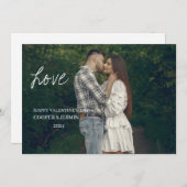 Valentinstag-Karte - mit Liebe überzogen, weiß Einladung (Vorne/Hinten)