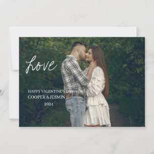 Valentinstag-Karte - mit Liebe überzogen, weiß Einladung