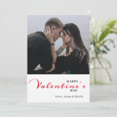 Valentinstag-Karte mit Valentinskripten Einladung (Stehend Vorderseite)