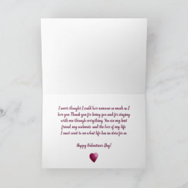 Valentinstag-Karte mit zwei Wasserfarbenherzen Karte