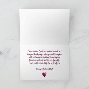 Valentinstag-Karte mit zwei Wasserfarbenherzen Karte