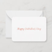 Valentinstag-Karte Mitteilungskarte (Rückseite)