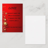 Valentinstag-Karte Mitteilungskarte (Vorne/Hinten)