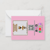 Valentinstag-Karte Nr. 2 Mitteilungskarte (Rückseite)