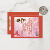 Valentinstag-Karte Nr. 6 Mitteilungskarte (Vorderseite/Rückseite Beispiel)