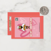 Valentinstag-Karte Nr. 8 Mitteilungskarte (Vorderseite/Rückseite Beispiel)