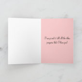 Valentinstag-Karte, Pinguine in Liebe. Feiertagskarte (Innenseite)